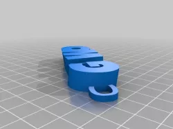 GoWo v2 iamburny's v2  Text - Name Keyring / Keyfob