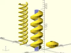 Helix library for OpenSCAD