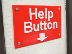 Help Button Sign