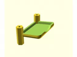 Hex Copter Latian 120 Camera Tray and Standoff (25mm)