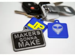 Keychains (Alien/MakersMake/MyLogo) - (UPDATED)