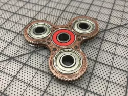 Laser + 3D Printed Tri-Spinner (Fidget Toy)