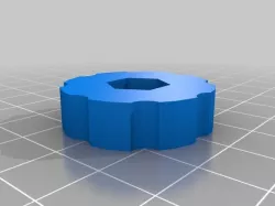 M8 Parametric knurled hex nut holder