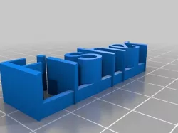 Madison name 3D name plate
