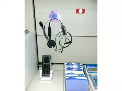 Magnetic flower headset holder