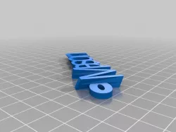 Mason iamburny v2  Text - Name Keyring / Keyfob