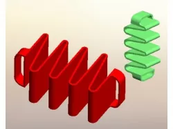 Material Sample Accordions - Stretchy Springs