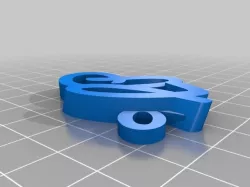 My Creation iamburny's v2  Text - Name Keyring / Keyfob