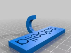 My Customized Create a name tag with a small hook for keys