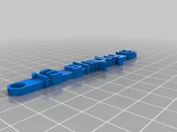 My Customized Message Keychain