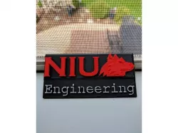 NIU Engineering Plaque
