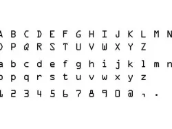 OCR A Extended Font