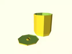 Parametric Inlay Creator (for a rock tumbler)