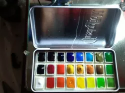 portable watercolour 24 colors palette