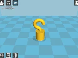 Post cap with hook