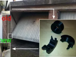 ROLKAN garage door wheels - avoids door removal