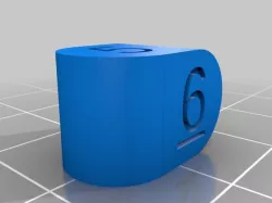 Rounded d4 die (5-8)
