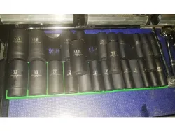 SAE Impact Wrench Socket Trays