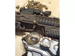 Screw hole plugs for toy gun modding