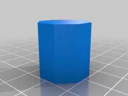 Small hollow 3D geometric shapes