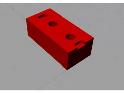 Spacer Block for use with 2040 corner bracket - Tevo Black Widow
