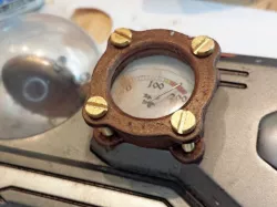 Steampunk Ornament Manometer 4 flanshes
