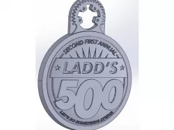 The Ladd's 500 medallion