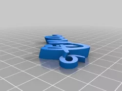 Tina2 iamburny's v2  Text - Name Keyring / Keyfob