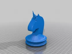 Unicorn Knight Chess Piece