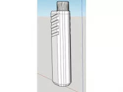 .45 style airsoft muzzle extender