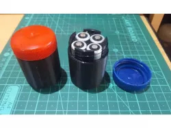 4xAA Battery Milk Bottle Cap Container