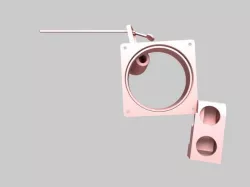 Connector along  shaped like a Girl Bracket