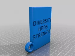 Diversity Book Keychain