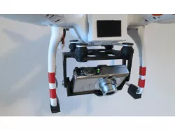 DJI Phantom 1, Camera mount for Canon Ixus 60