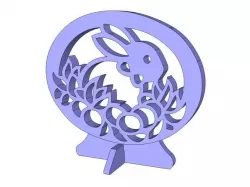 Easter Bunny In Egg Stand Up