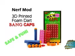 Extra-Loud Nerf Dart Tips:  Bang Cap Darts