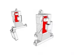 Extruder hanger with fan and end of material switch for TFT 2.8 & 3.2