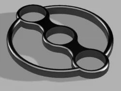Fidget Spinner Dual Circle