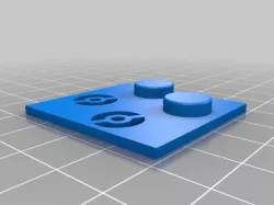 Gameboy X Y Buttons Drilling Template