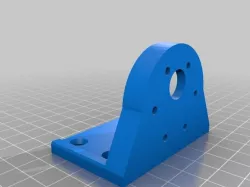 Gear motor mounting. Hole circle 31mm M3 (60 ° 6 holes). Outside diameter 37mm bore 12mm.