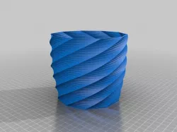 H120 W60 10sided Twisted Cool spiral Vase