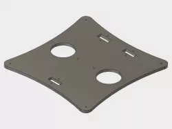 Improved Prusa / Cartesian Printer Heated Bed Support - Redesigned for Wood