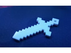 minecraft sword keychain