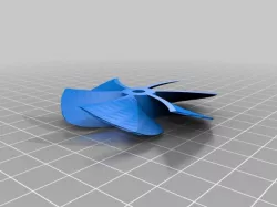My Customized OpenSCAD Turbine Propeller Generator