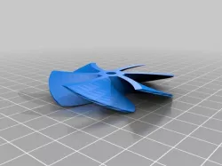My Customized OpenSCAD Turbine Propeller Generator
