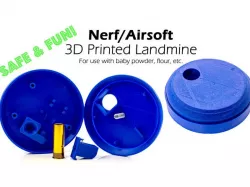 Nerf & Airsoft Landmine  (Safe & Fun with Flour or Baby Powder Explosions!)