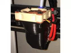 Noctua Fan mod long version: MP Mini Select 3D PLA & PETG 40mm Fan Shroud