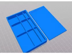 Parametric Divided Box with Sliding Top