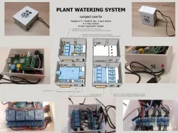 plant watering system - compact case for RPi 1/2/3, 4 relay module & 5pcs Hygrometer module