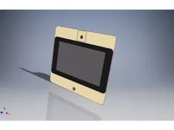 Raspberry Pi3 Case with touch screen and web cam